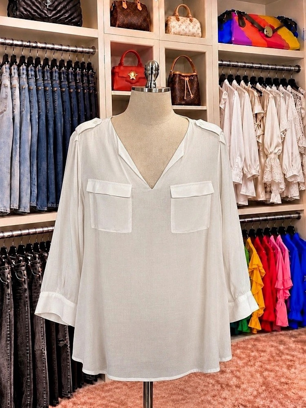 Gap White Blouse